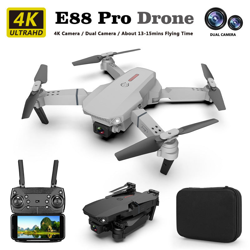 E88 Drone HD Camera Quadcopter Long Range Air Pressure Fixed Height Children&