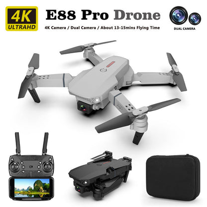 E88 Drone HD Camera Quadcopter Long Range Air Pressure Fixed Height Children&