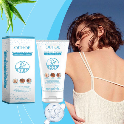 Ouhoe Black Acanthoderm Whitening Cream Soft Moisturizing, Moisturizing, Tender Skin Refreshing, Non-Greasy Elbow Neck Line Care