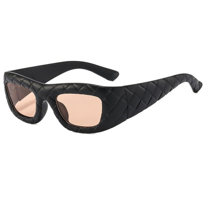 Weaving design frame, personalized fashion sunglasses, men&