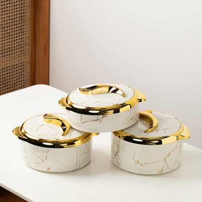 3-Piece Insulated Food Container Set (1.5L, 2L, 2.5L) - Ideal for Ramadan Celebrations, Weddings, Family Gatherings &amp; More