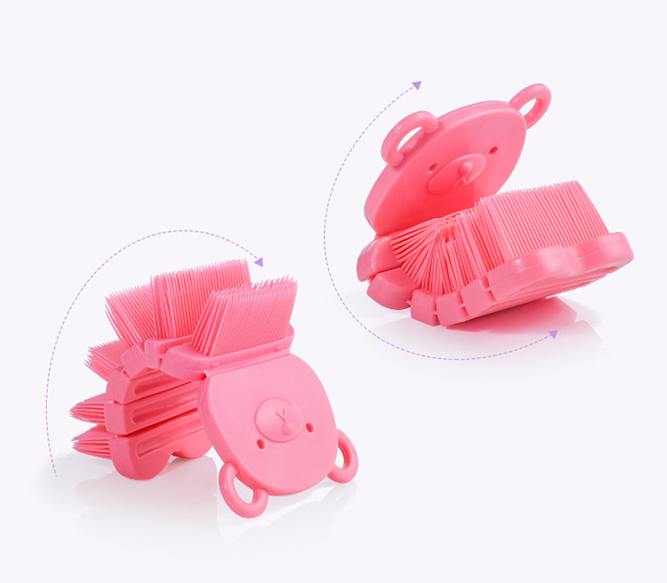 Cartoon hand washing brush baby and children&