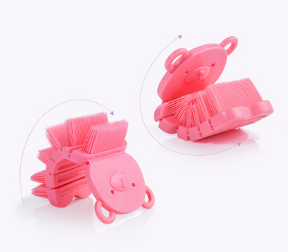 Cartoon hand washing brush baby and children&