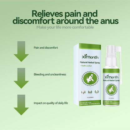 Natural Herbal Hemorrhoid Spray, Soothing Perianal Itchiness And Soothing Anal Care Spray
