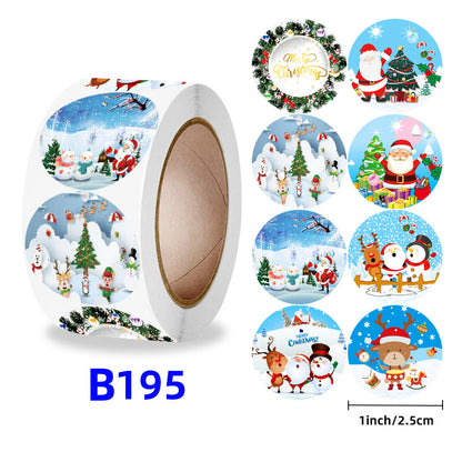 Christmas gift stickers decorative sealing sticker Merry Christmas Reward Self-adhesive labels Children&