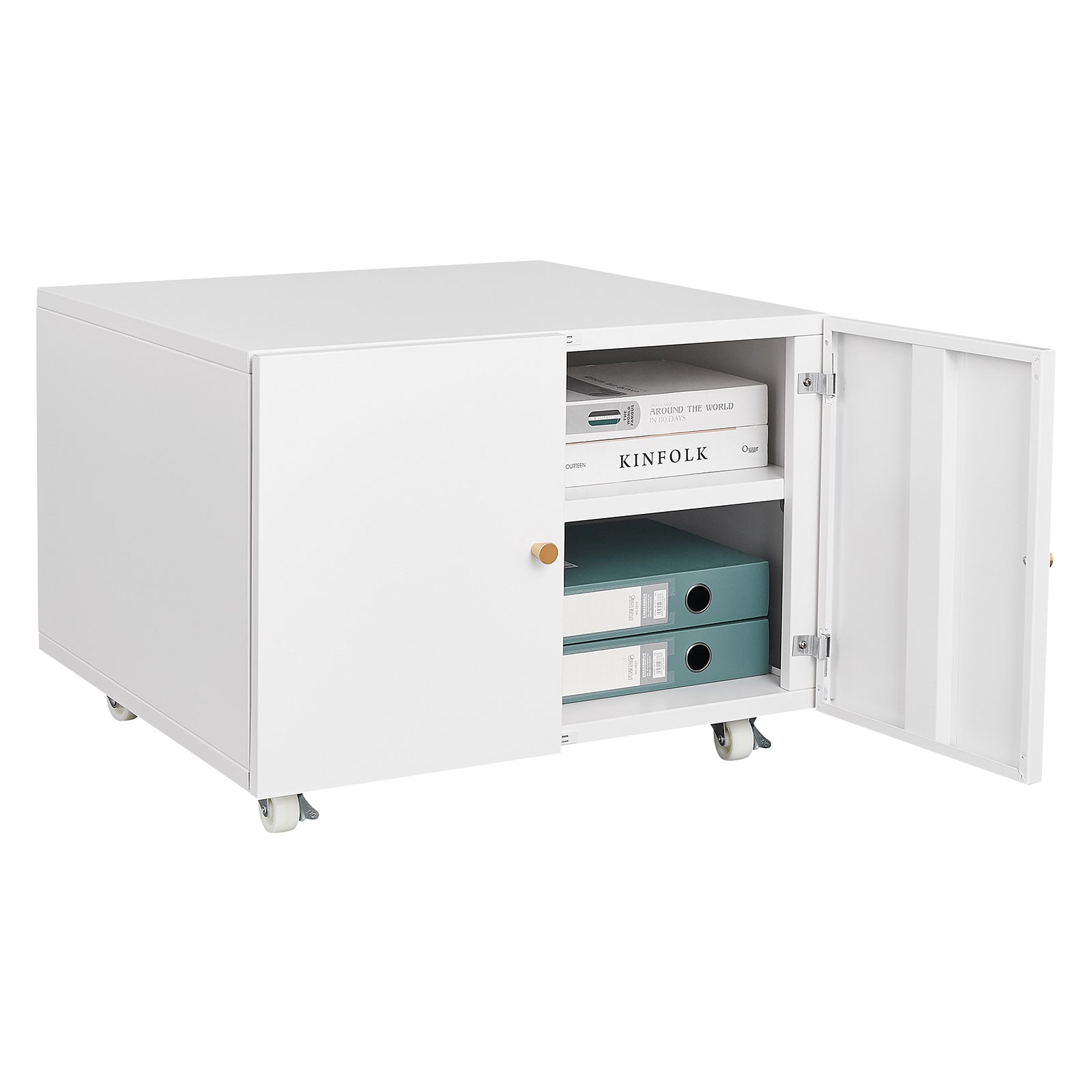 Office furniture Copier Cabinet white mobile pedestal file Printer Stand
