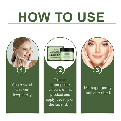 Herbal Acne Cream Hydrates, Moisturizes, Improves Skin, Details Pores, And Lightenes Blemishes