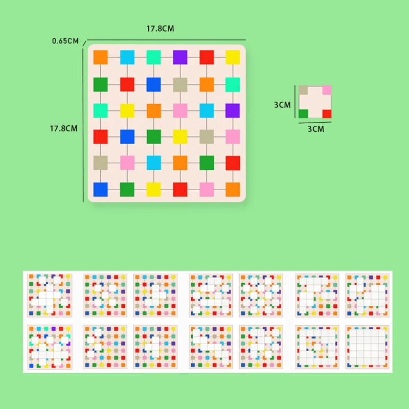 Color block capture puzzle children&