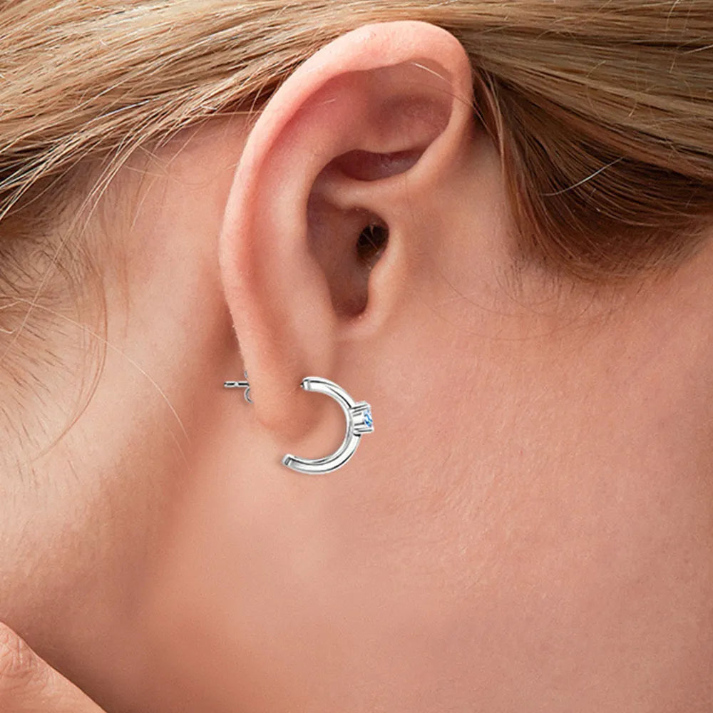 Moissanite 925 Sterling Silver Earrings