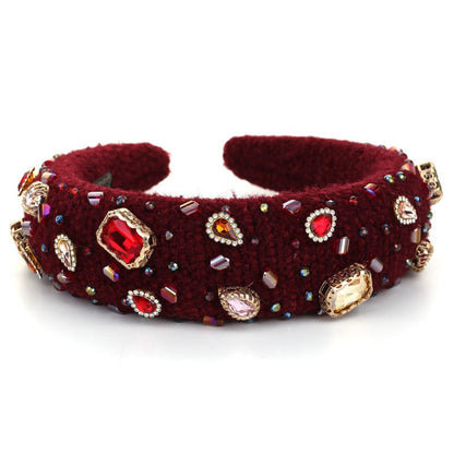 Heavy Industry Baroque Crystal Hair Hoop Women&
