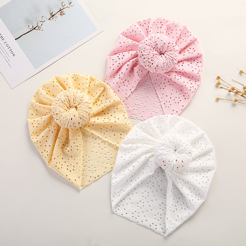 Baby Pullover Cap Cute Lace Hole Donut Baby Indian Tire Cap Children&