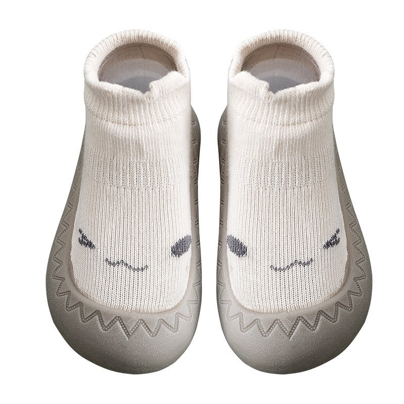 Baby Floor Shoes and Socks Autumn and Winter New Rubber Sole Lightweight Neonatal Soft Sole Walking Shoes Children&