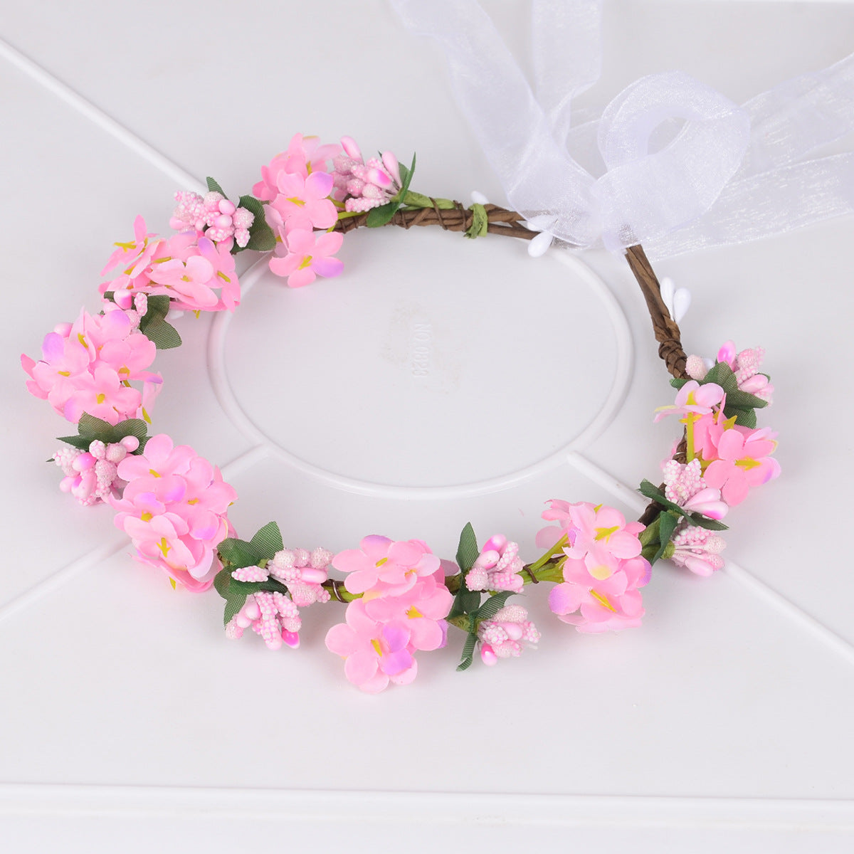 Hawaiian flower garland headband, bride&