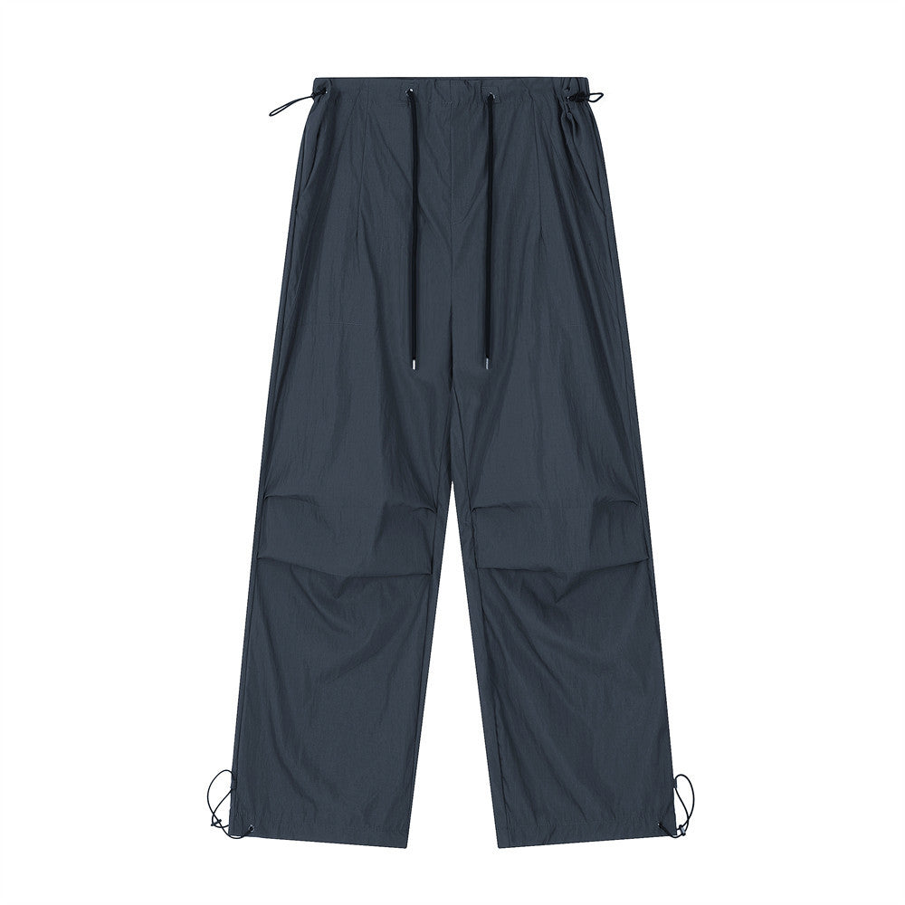 Wrinkled Casual Straight Cargo Pants Men&