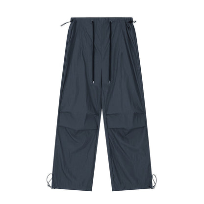 Wrinkled Casual Straight Cargo Pants Men&