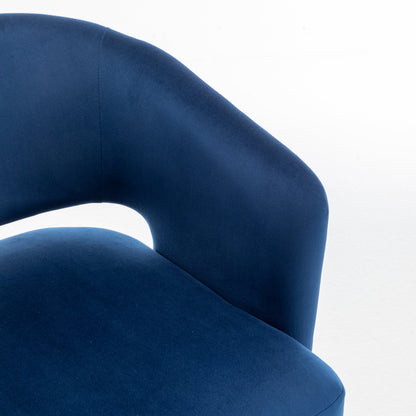 Swivel Barrel Chair, Velvet Accent Armchair 360 Degree Swivel Club Chair for Living Room Bedroom Reception Room