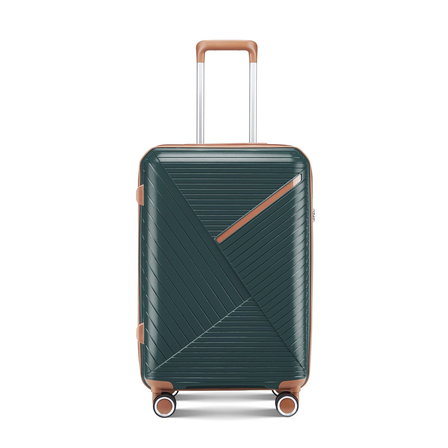 Luggage set of 4 pieces (14/20/24/28) with 4 360 degree silent rotating wheels made of PP material and durable TSA lock