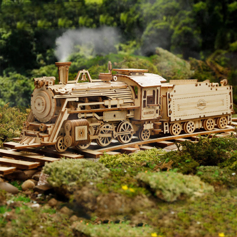 3DIY Hand Assembled Train Jeep Truck Children&