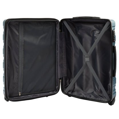 Merax Luggage with TSA Lock Spinner Wheels Hardside Expandable Luggage Travel Suitcase Carry on Luggage ABS 24"  blue green