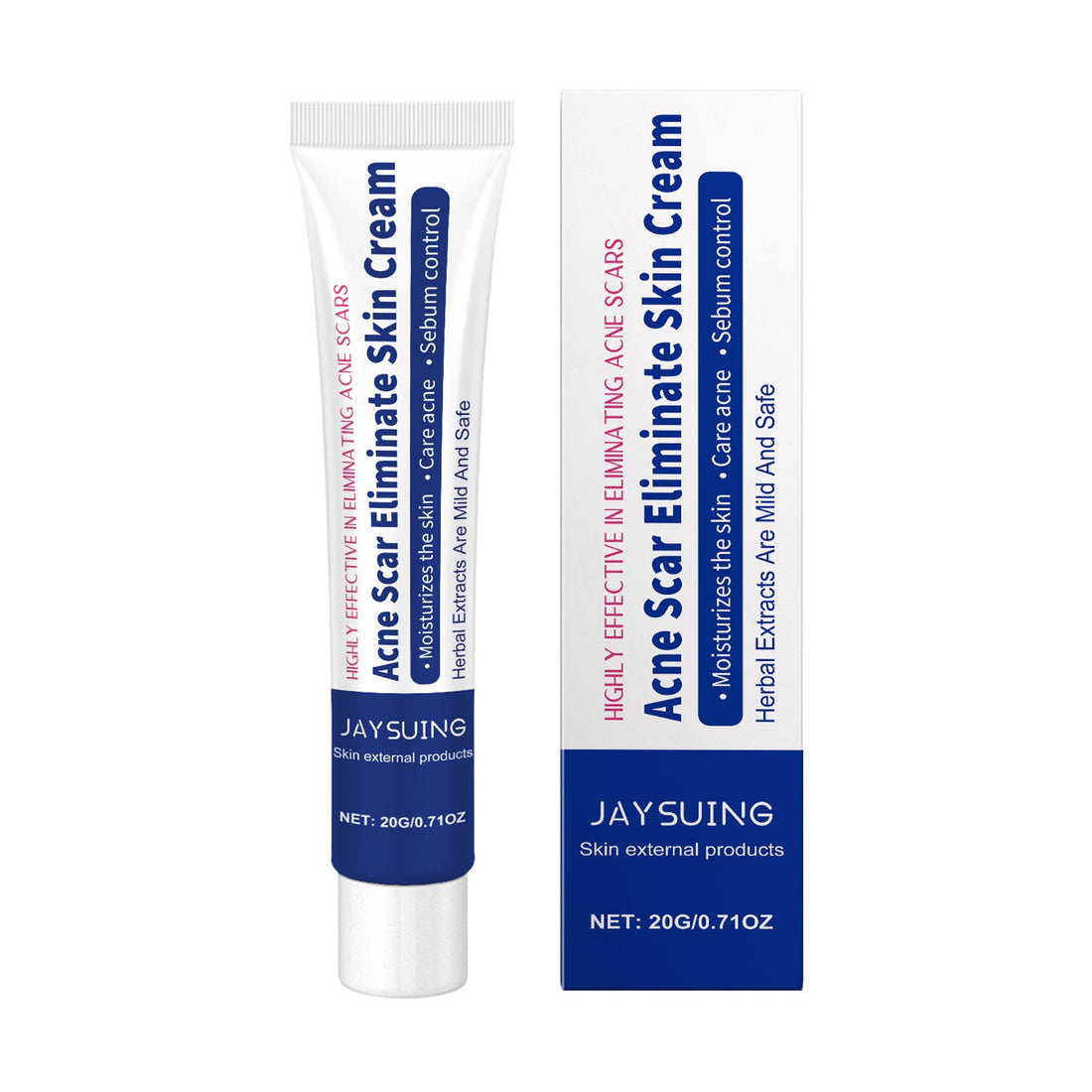 Herbal Acne-Clearing Cream Face Refreshing Oil Control Gentle Pore Cleansing Cream