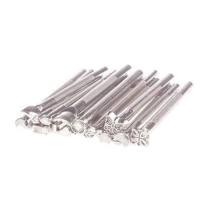 1Set(20Pcs)Leather Carving Hand Working Saddle Making Tools Engraving Craft Set