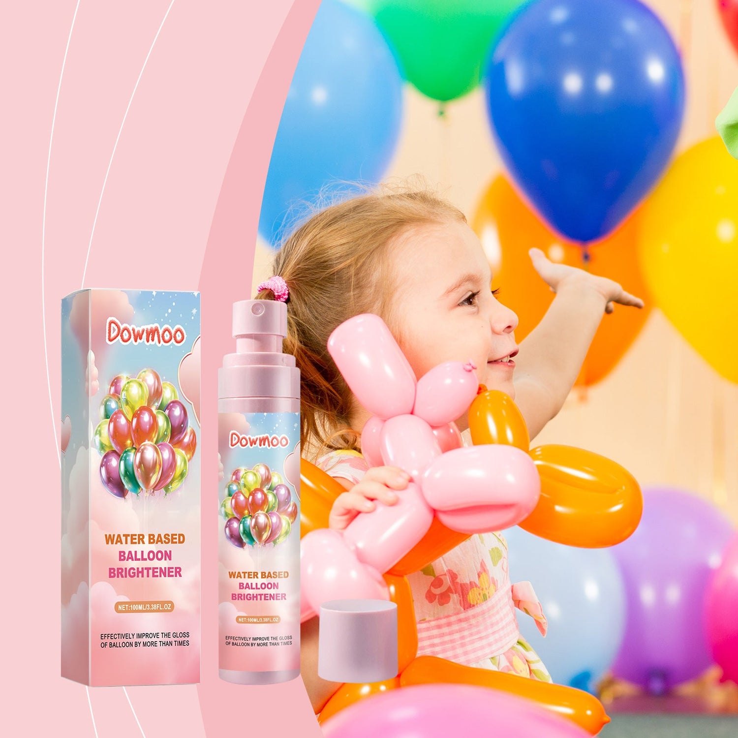 Balloon Brightener Scene Balloon Decoration Appearance Boost Gloss Long-Lasting Portable Brightener