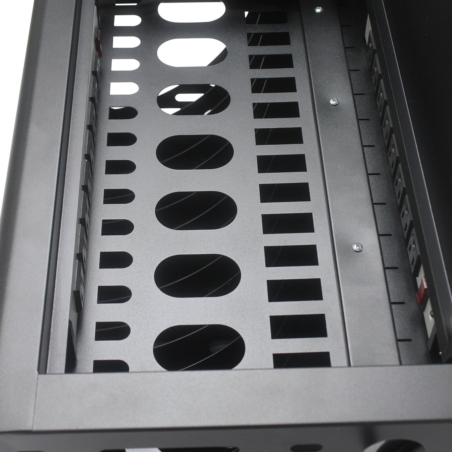 16 Bay Charging Cabinet for Laptop Chromebook Locking Charging Station-BLACK