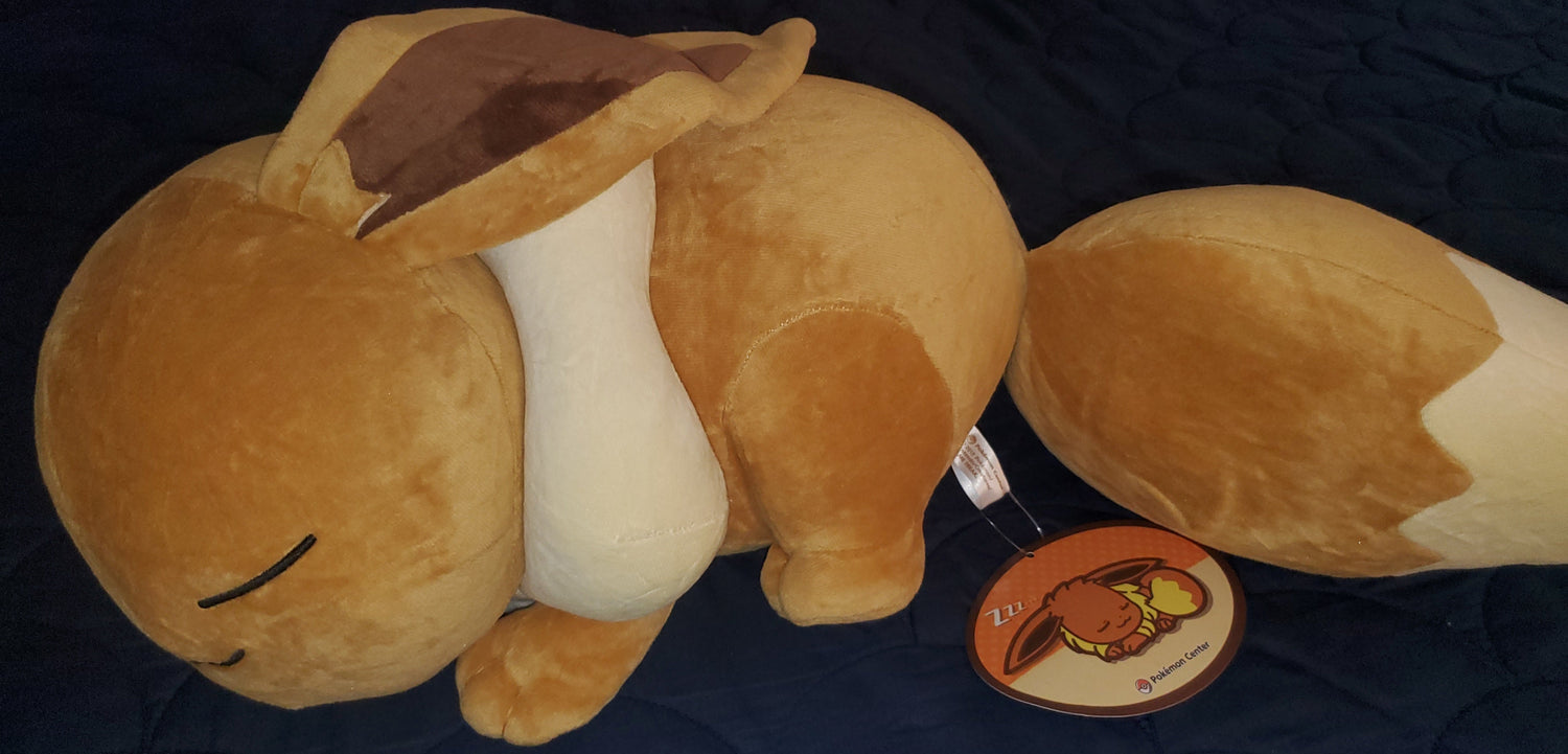 Pokemon Center Eevee Sleeper Plush Eeveelutions Plush Rare Authentic