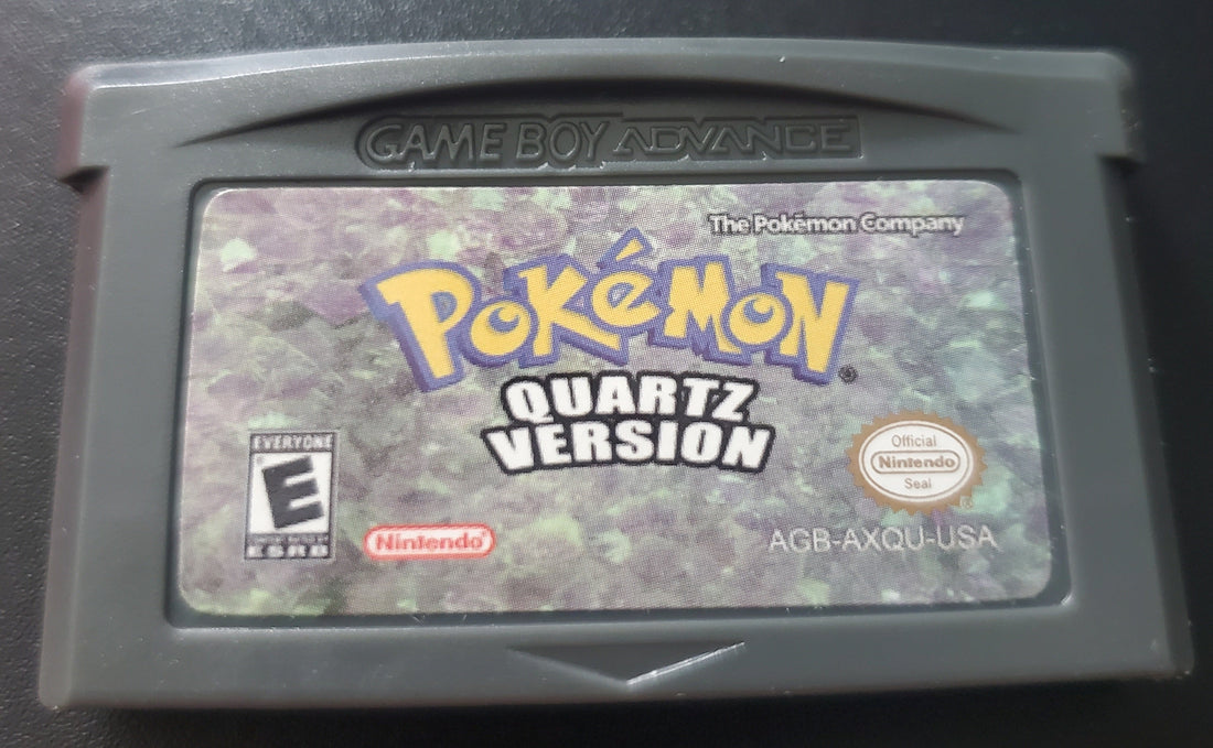 Pokemon Quartz GBA ROM Hack Video Game Custom Gameboy Advance