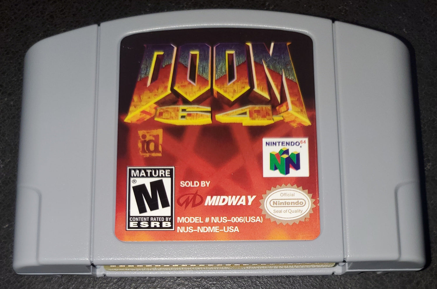 Doom 64 Nintendo 64 N64 Video Game Cartridge
