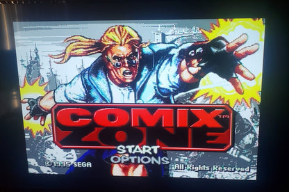 Comix Zone Sega Genesis Mega Drive Video Game Cartridge