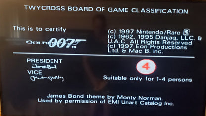 Goldeneye 007 N64 Nintendo 64 Video Game Cartridge