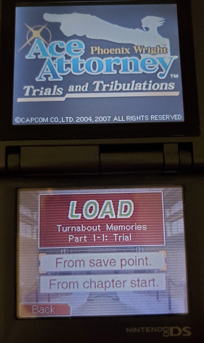 Phoenix Wright Ace Attorney Trials and Tribulations NDS Video Game Nintendo DS