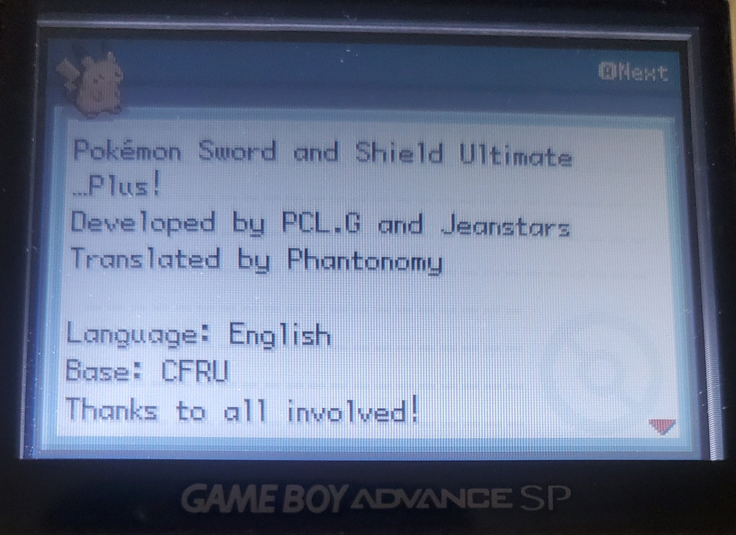Pokemon Sword &amp; Shield Ultimate Plus GBA Pokemon ROM Hack Game Boy Advance