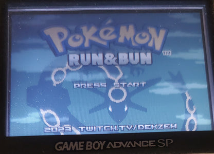 Pokemon Run &amp; Bun GBA ROM Hack Video Game Boy Advance