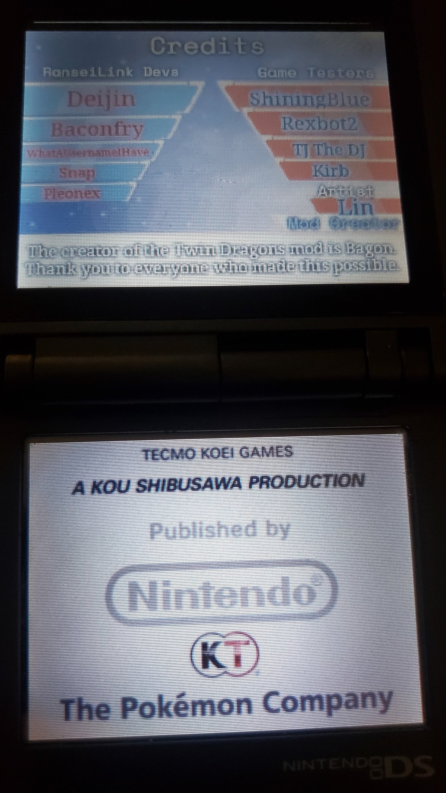 Pokemon Conquest Twin Dragons NDS Nintendo DS ROM Hack Video Game