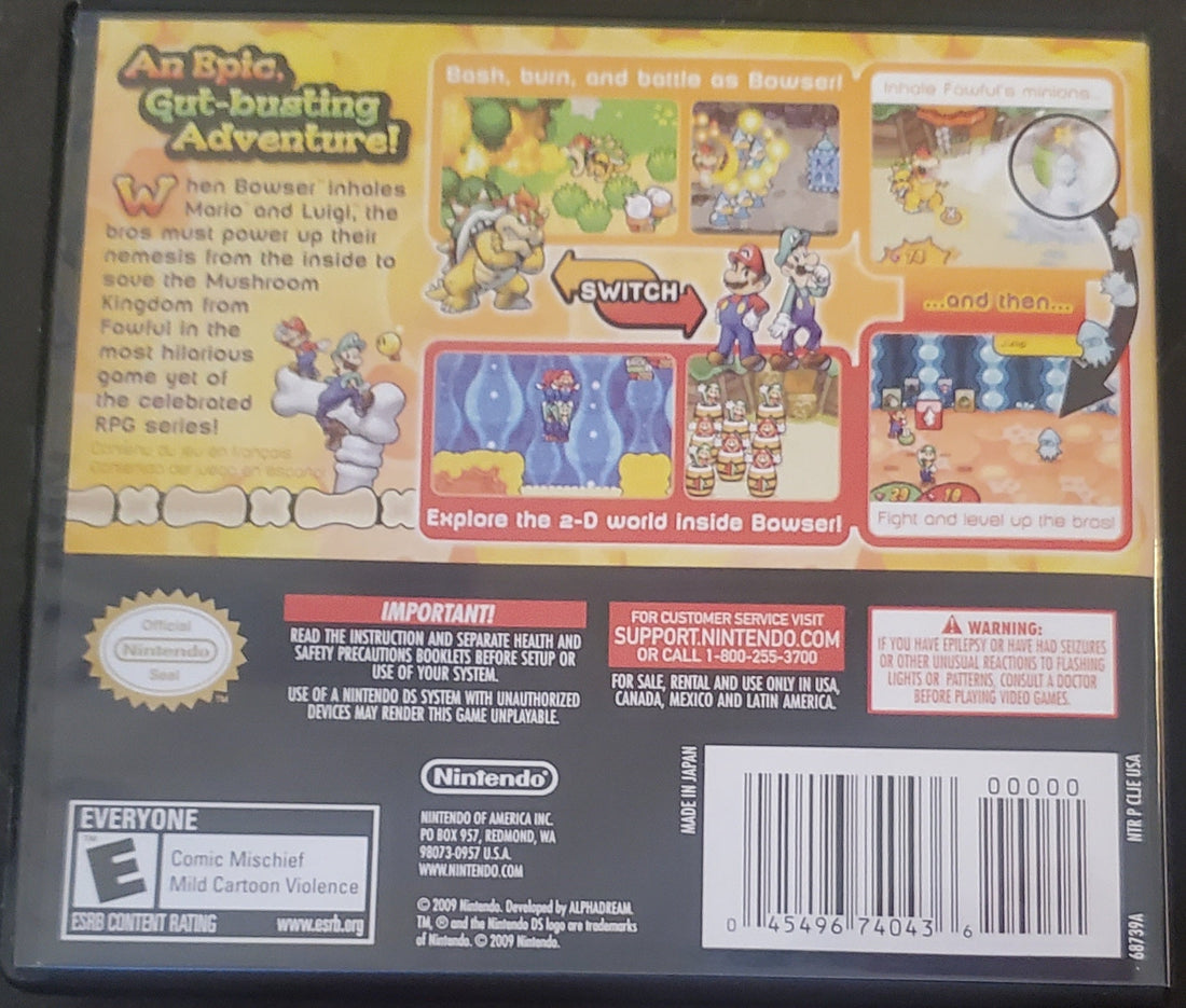 Mario and Luigi Bowser&