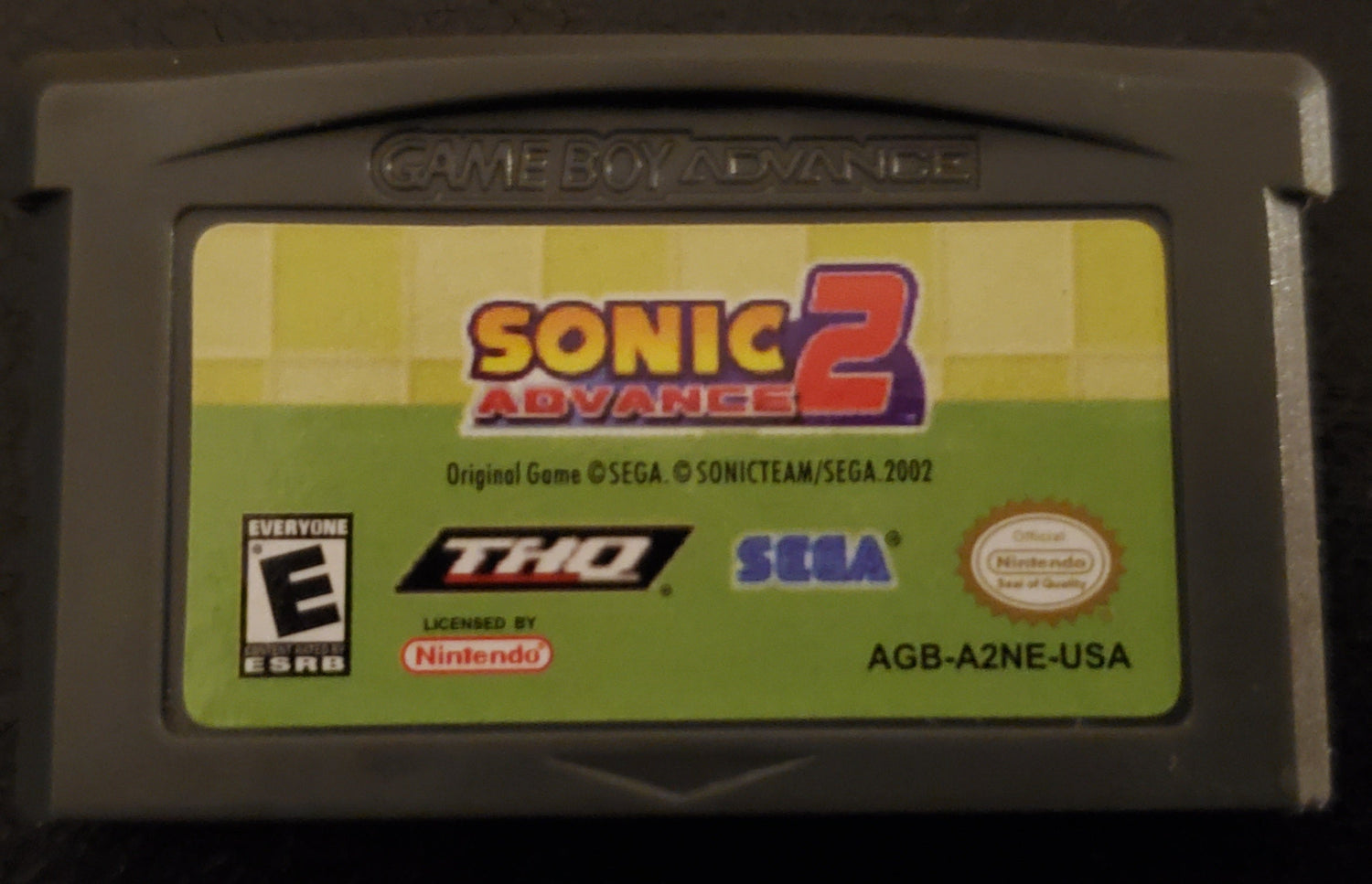 Sonic Advance 2 GBA Video Game Cartridge Nintendo Game Boy Advance