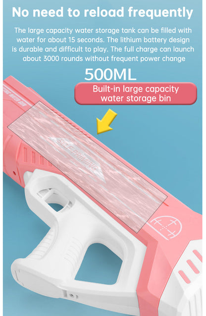 Electric Induction Water Gun Summer Outdoor Toys Automatic Pumping Gun Beach Swimming Pool Water Fight Children&
