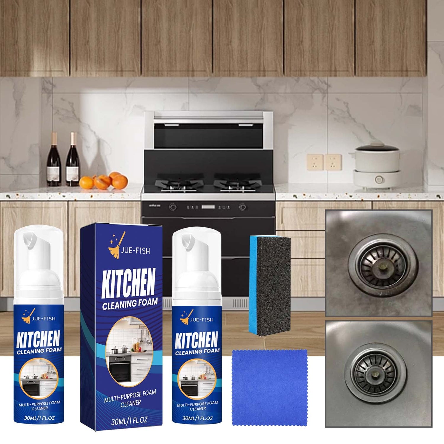 Stove Hood Heavy Oil Cleaner