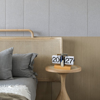 Retro flip digital clock, battery - powered mechanical clock for home &amp; office decor