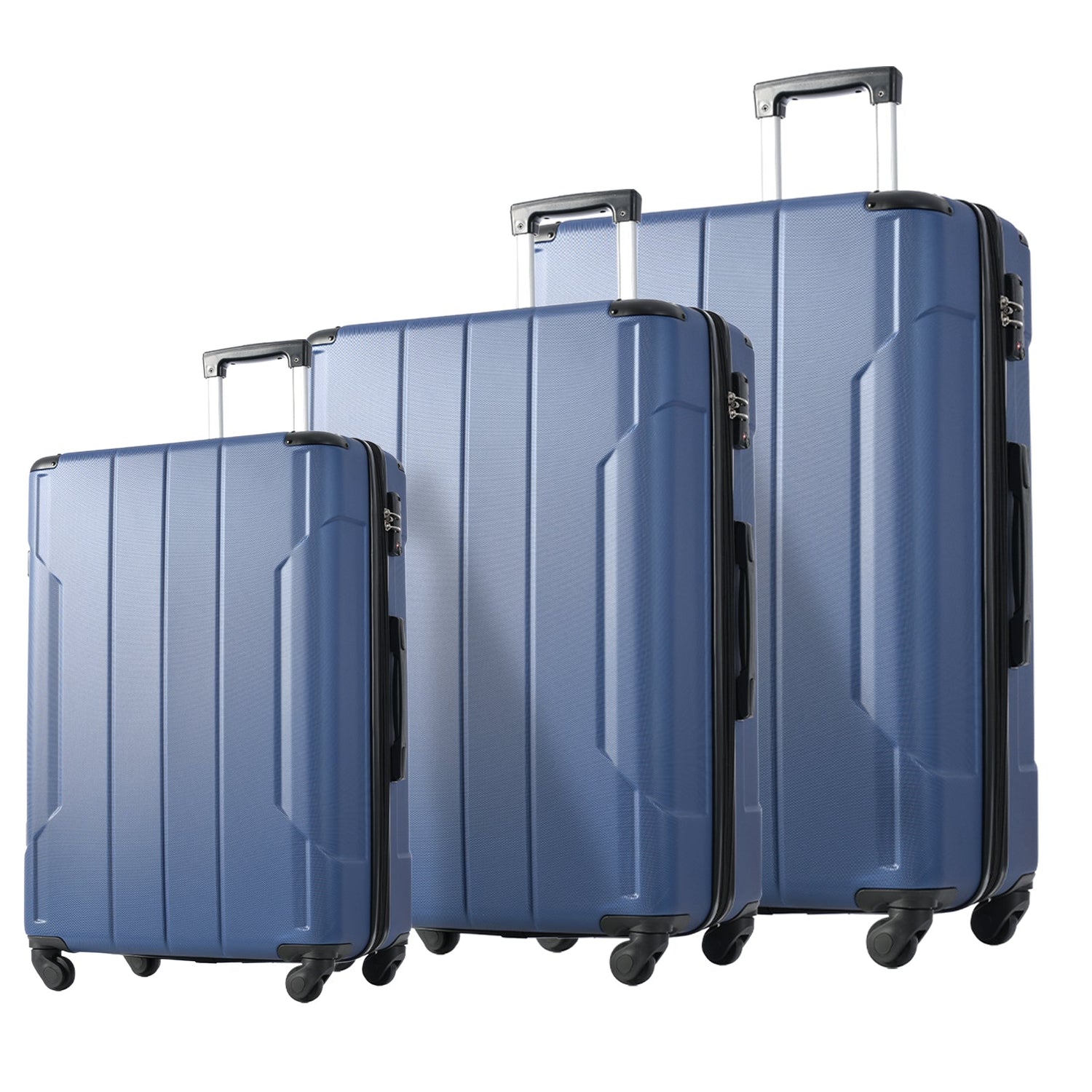 Hardshell Luggage Sets 3 Pcs Spinner Suitcase with TSA Lock Lightweight 20&