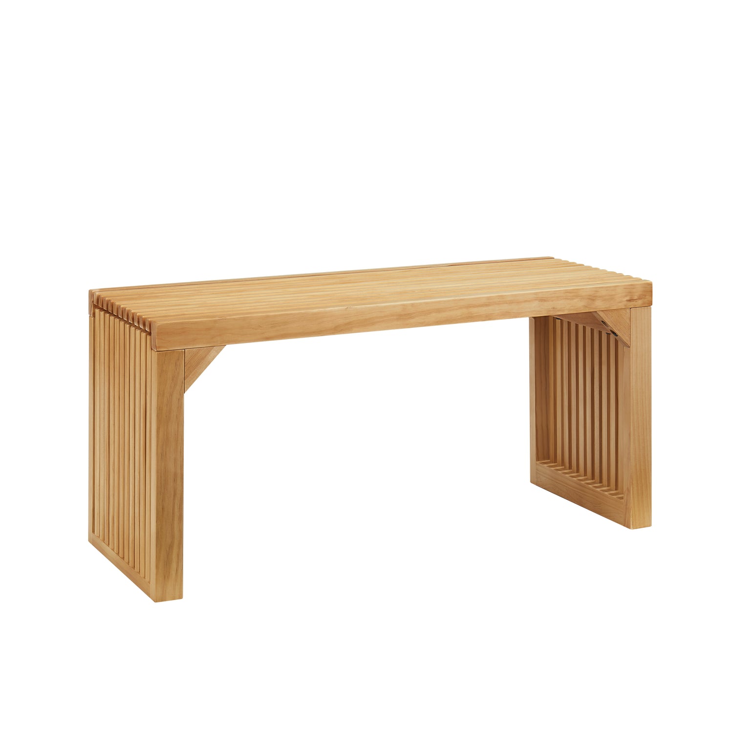 Dining Bench and Table, Pine Indoor Wood Bench for Entryway,Living Room,Kitchen and Bedroom Table (Nature, Long Bench &amp; Table)