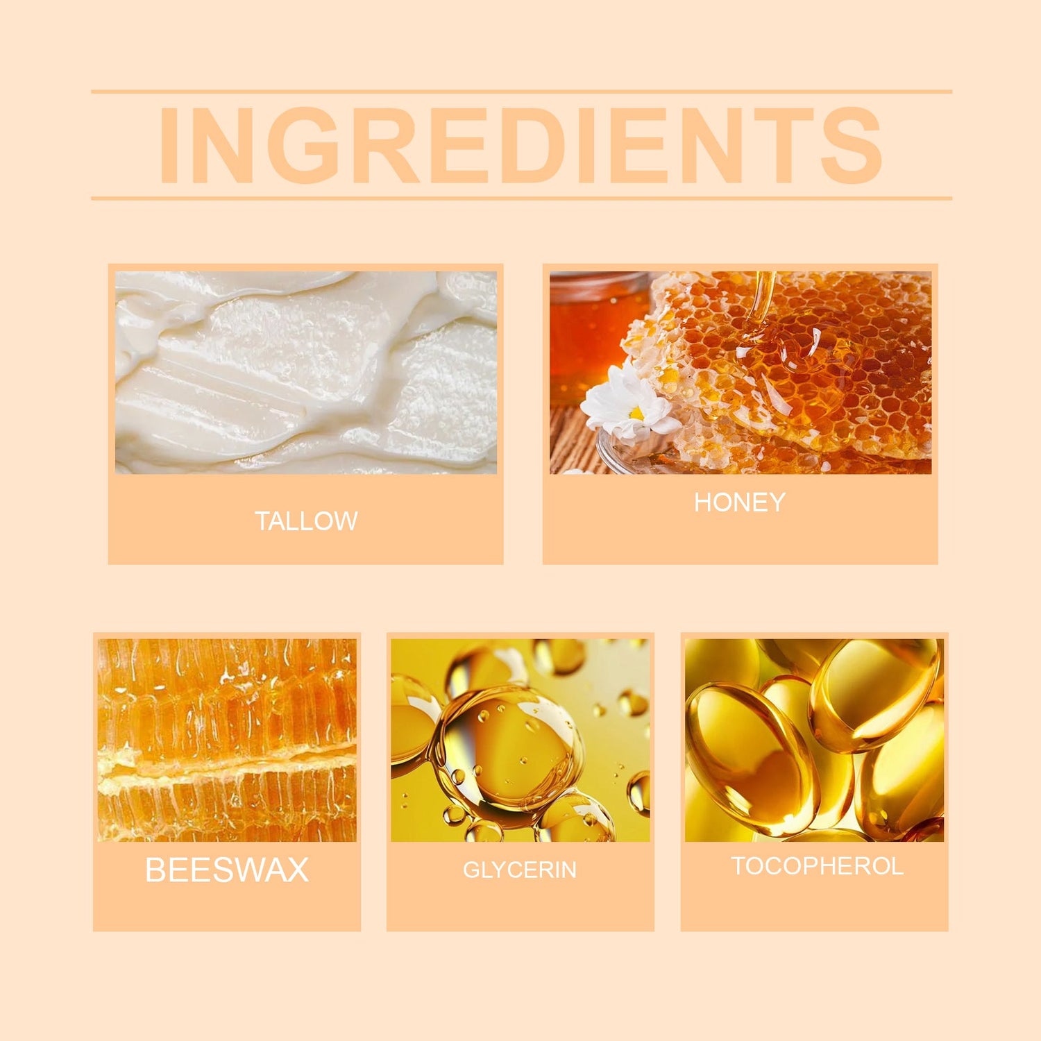 Tallow Skin Honey Cream Gently Moisturizes And Hydrates Skin, Firming And Refreshing Skin