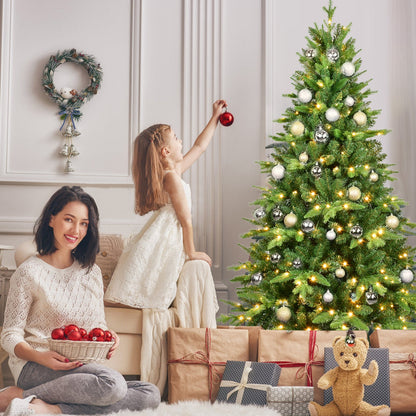7FT PE&amp;PVC Prelit Christmas Tree