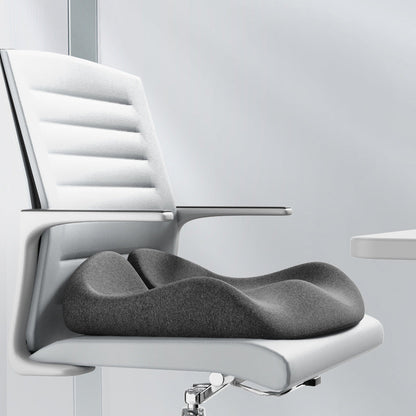 Memory Foam Coccyx Cushion. Alleviates tailbone/sciatica/back pain. Non - slip for office/car seats.