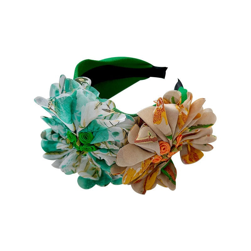 Fashionable handmade fabric flower headbands