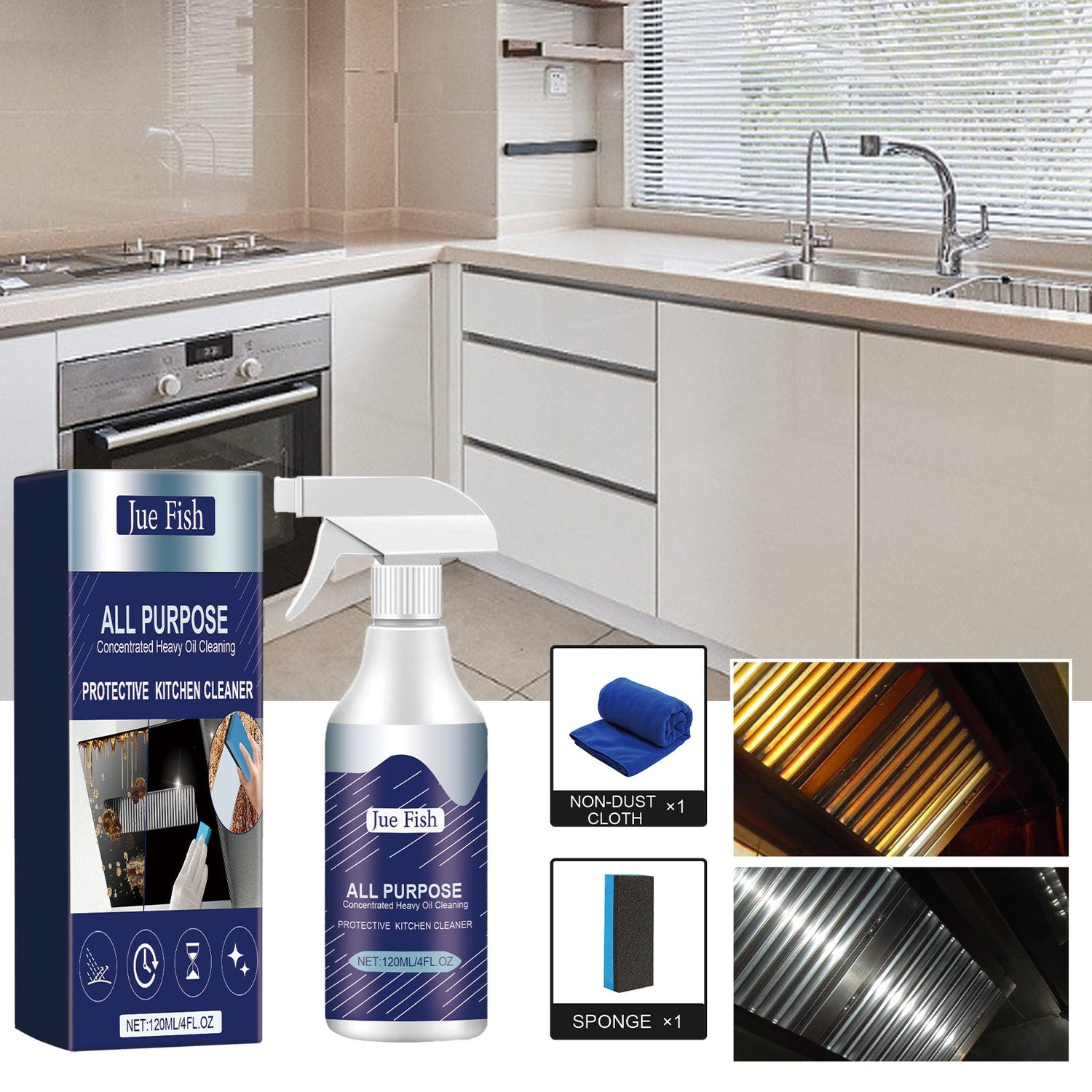 Range Hood Heavy Oil Cleaner