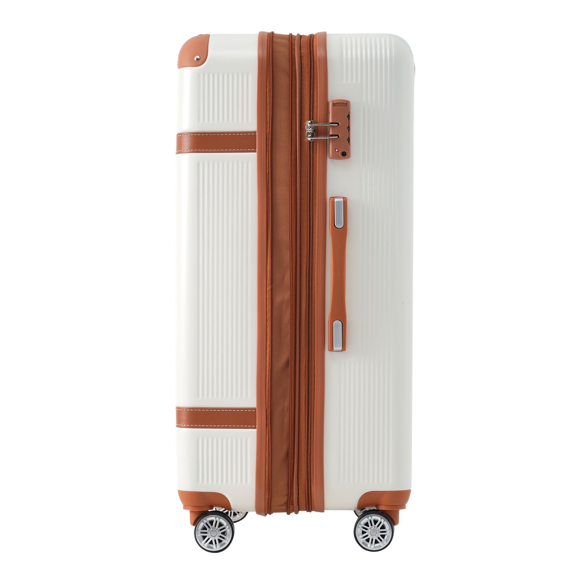 Hardshell Luggage Sets 3 Piece double spinner 8 wheels Suitcase with TSA Lock Lightweight 20&