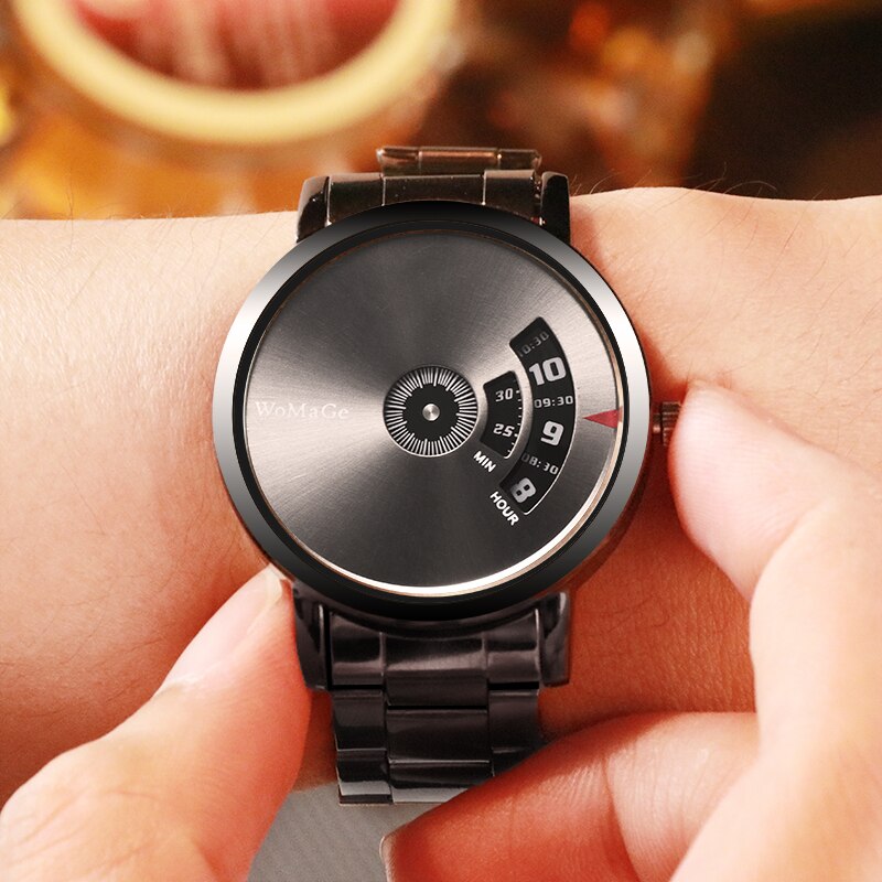 WoMaGe Fashion Watch Men Watches Stainless Steel Creative Men&